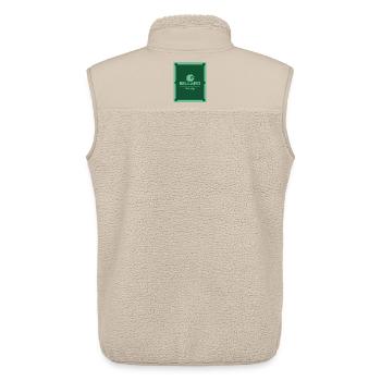 Billard Pool Tisch Symbol 8-ball Grafik Verein - Unisex Sherpaweste von Stanley/Stella - Beige - Hinten - AI Model Male 178 light (178cm)