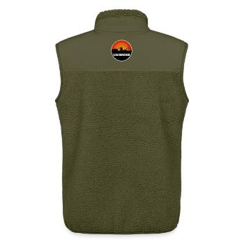 Oberhausen Original Skyline - Unisex Sherpa Gilet by Stanley/Stella - khaki - Back - AI Model Male 178 light (178cm)