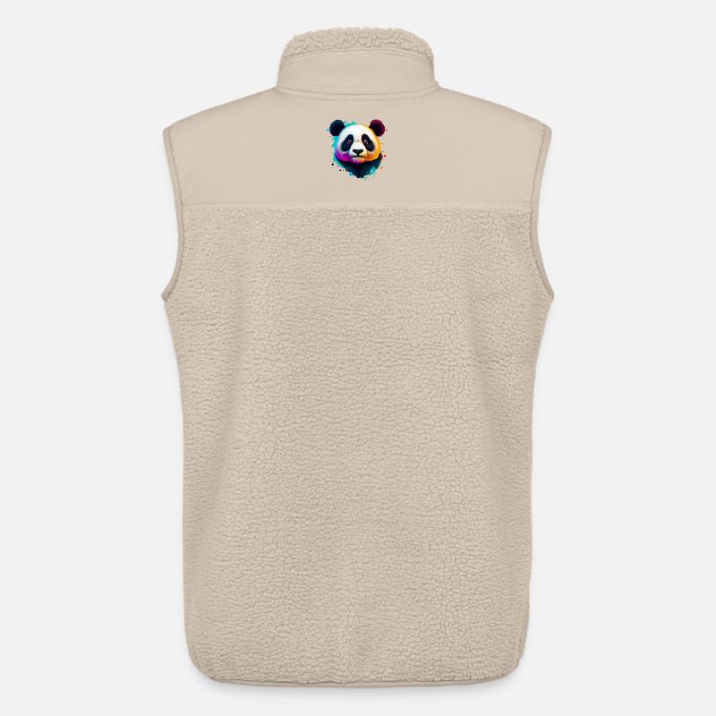 Panda - Unisex Sherpaweste von Stanley/Stella - Beige
