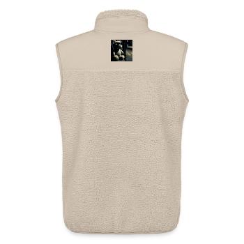 Wating Noir Teddy - Unisex Sherpaweste von Stanley/Stella - Beige - Hinten - AI Model Male 178 light (178cm)