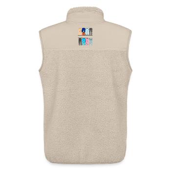 Logo du pantalon de vêtement - Veste sans manches sherpa unisexe Stanley/Stella - beige - Dos - AI Model Male 178 light (178cm)
