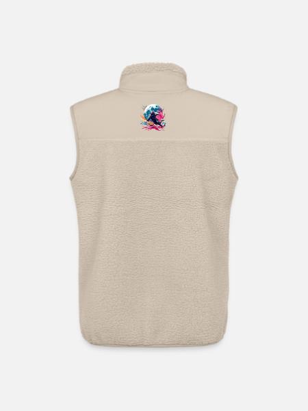 Astronaut Farbenfroh Mondläufer Astro Lauf - Unisex Sherpaweste von Stanley/Stella - Beige
