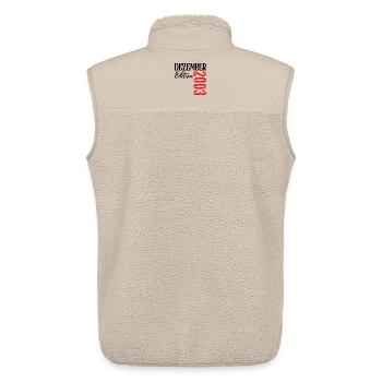 23. Geburtstag - Dreiundzwanzig Edition 2003 - Unisex Sherpaweste von Stanley/Stella - Beige - Hinten - AI Model Male 178 light (178cm)