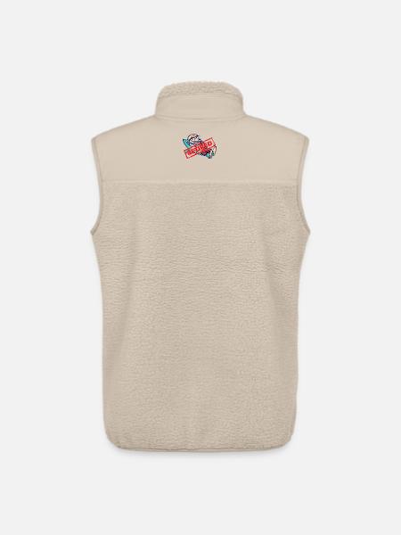 Retraite des aînés Dire retraite - Veste sans manches sherpa unisexe Stanley/Stella - beige