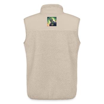 Zombie Halloween Edition 2023! Printflow. - Unisex Sherpaweste von Stanley/Stella - Beige - Hinten - AI Model Male 178 light (178cm)
