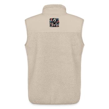 Stadt Chaos - Unisex Sherpaweste von Stanley/Stella - Beige - Hinten - AI Model Male 178 light (178cm)