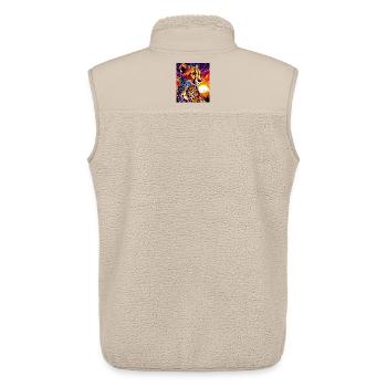 Cheetah - Unisex Sherpa Gilet by Stanley/Stella - beige - Back - AI Model Male 178 light (178cm)