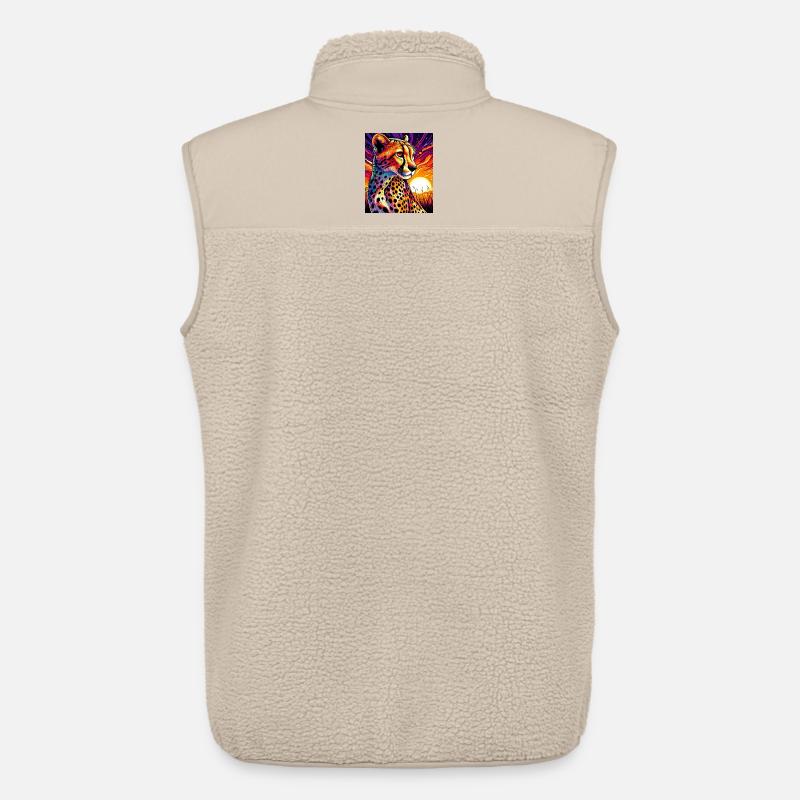 Gepard - Unisex Sherpaweste von Stanley/Stella - Beige