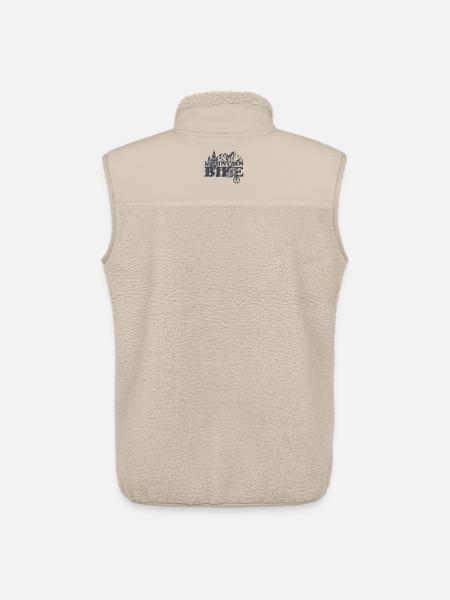 Randonnée VTT - Veste sans manches sherpa unisexe Stanley/Stella - beige