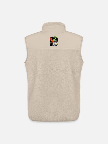2 Birthday Boy Astronaut - Unisex Sherpa Gilet by Stanley/Stella - beige