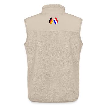 Flag of Germany and flag of the Netherlands - Unisex Sherpa Gilet by Stanley/Stella - beige - Back - AI Model Male 178 light (178cm)