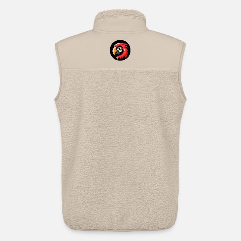 Papagei Kopf im Comic Stil - Unisex Sherpaweste von Stanley/Stella - Beige
