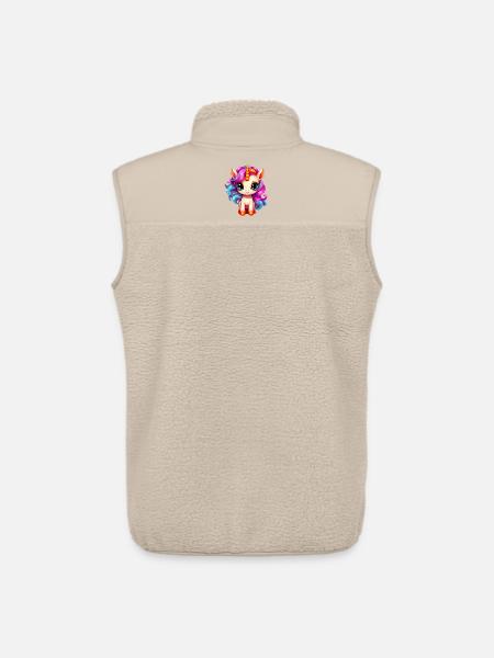 Bébé licorne - Veste sans manches sherpa unisexe Stanley/Stella - beige