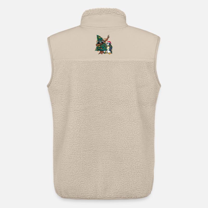 Dapping Tannenbaum -Dapping Weihnachtspullover - Unisex Sherpaweste von Stanley/Stella - Beige