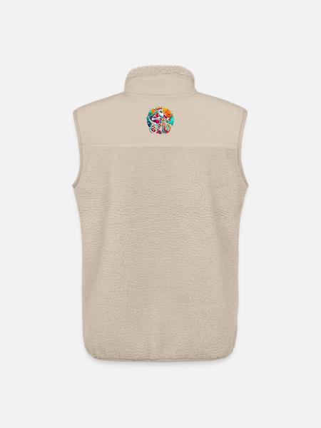 Santa Neon Fahrradtour - Unisex Sherpaweste von Stanley/Stella - Beige
