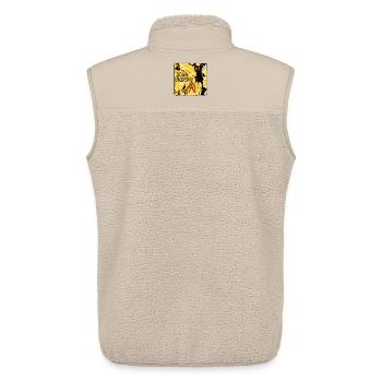 Erdschicht Kunstdruck mit Kratzspuren Australien - Unisex Sherpaweste von Stanley/Stella - Beige - Hinten - AI Model Male 178 light (178cm)