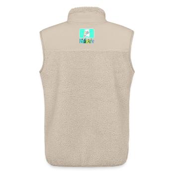 Pädiatrie Kinderkrankenhaus - Arztpraxis - Unisex Sherpaweste von Stanley/Stella - Beige - Hinten - AI Model Male 178 light (178cm)