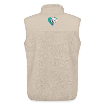 Malteser Portrait - Unisex Sherpaweste von Stanley/Stella - Beige - Hinten - AI Model Male 178 light (178cm)