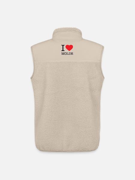 I LOVE MOLDE - Unisex Sherpaweste von Stanley/Stella - Beige