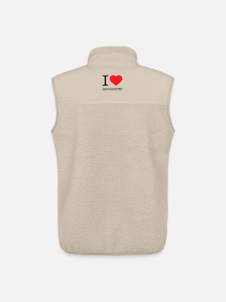J’ADORE GAZIANTEP - Veste sans manches sherpa unisexe Stanley/Stella - beige