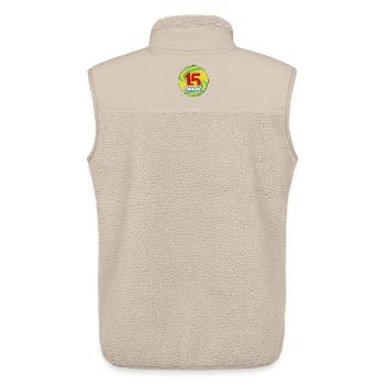 Cantal - Unisex Sherpaweste von Stanley/Stella - Beige - Hinten - AI Model Male 178 light (178cm)