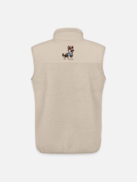 Bavarian Shepherd Dog - Unisex Sherpa Gilet by Stanley/Stella - beige