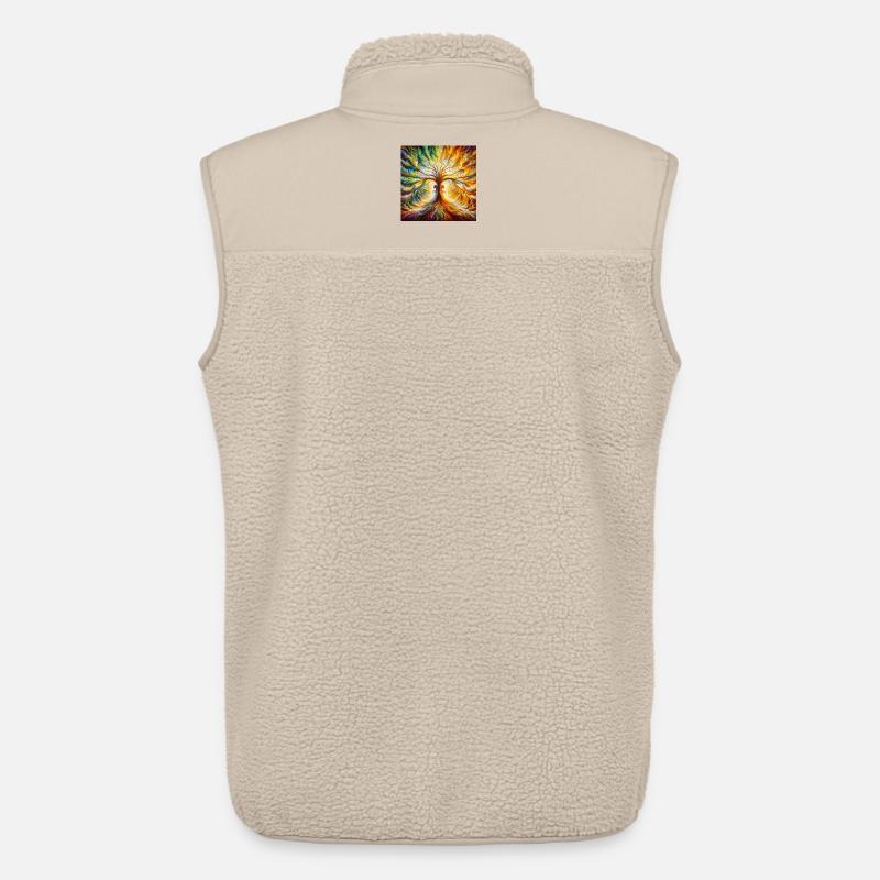 Herzbaum - Unisex Sherpaweste von Stanley/Stella - Beige