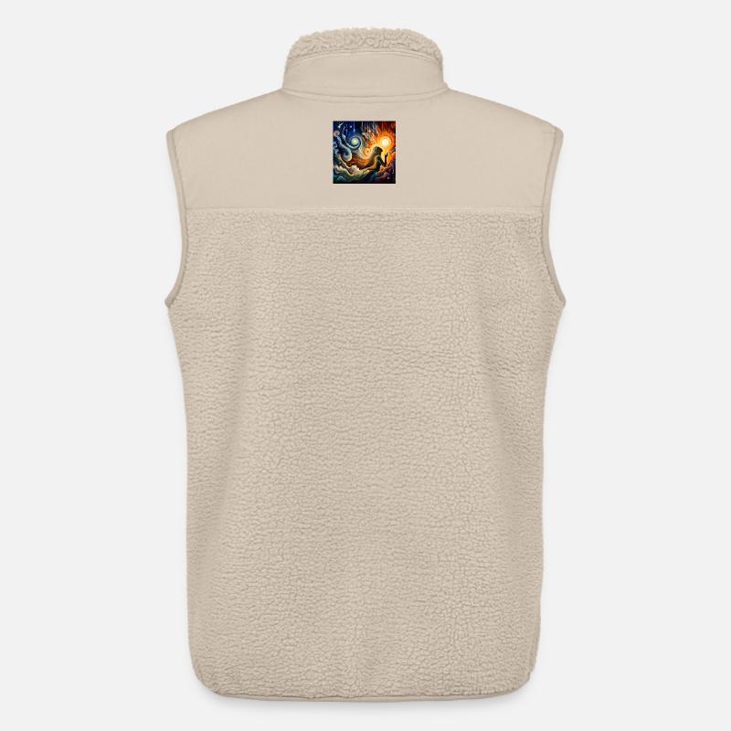 Sternenhimmel - Unisex Sherpaweste von Stanley/Stella - Beige