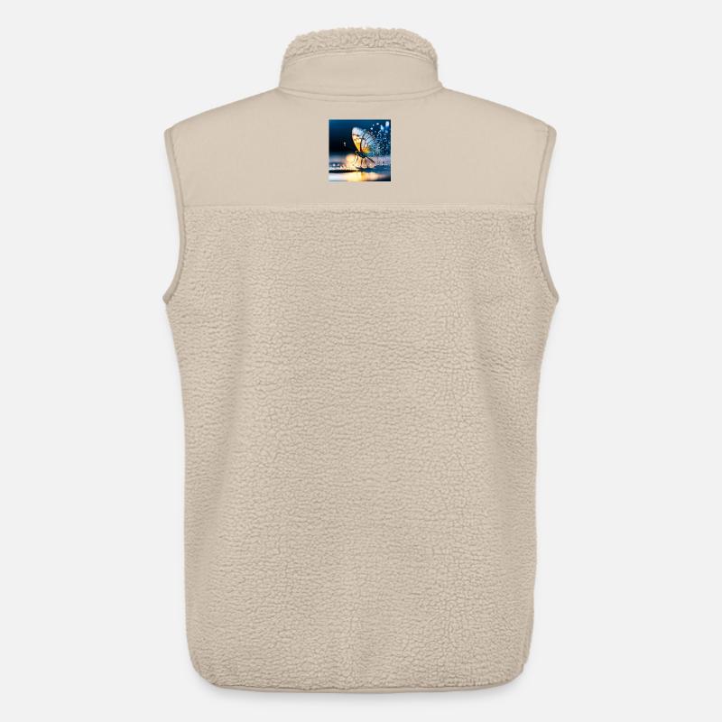 Schmetterling - Unisex Sherpaweste von Stanley/Stella - Beige