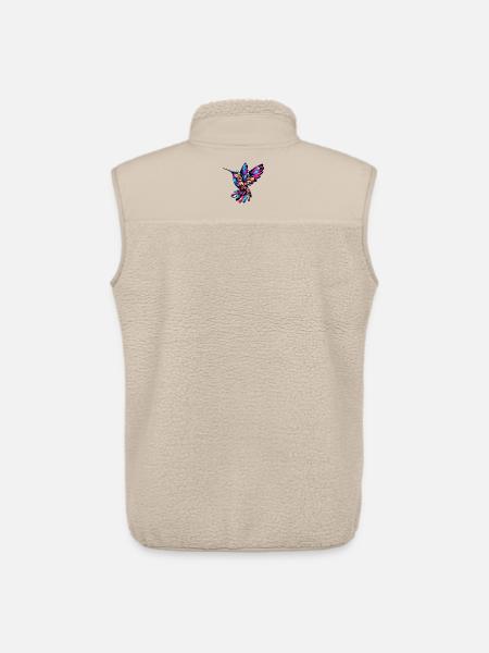 Hummingbird - Unisex Sherpa Gilet by Stanley/Stella - beige