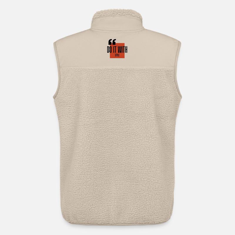 Bit Wit Style Logo - Unisex Sherpaweste von Stanley/Stella - Beige