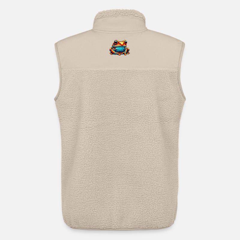 Frosch - Unisex Sherpaweste von Stanley/Stella - Beige