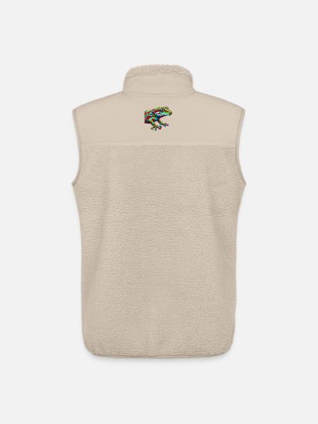 Gecko - Unisex Sherpa Gilet by Stanley/Stella - beige