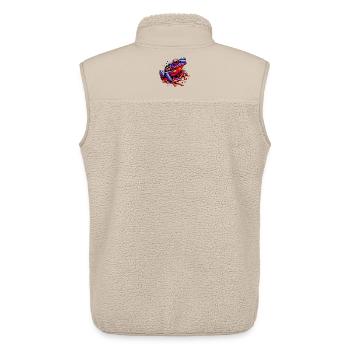 Frog - Unisex Sherpa Gilet by Stanley/Stella - beige - Back - AI Model Male 178 light (178cm)