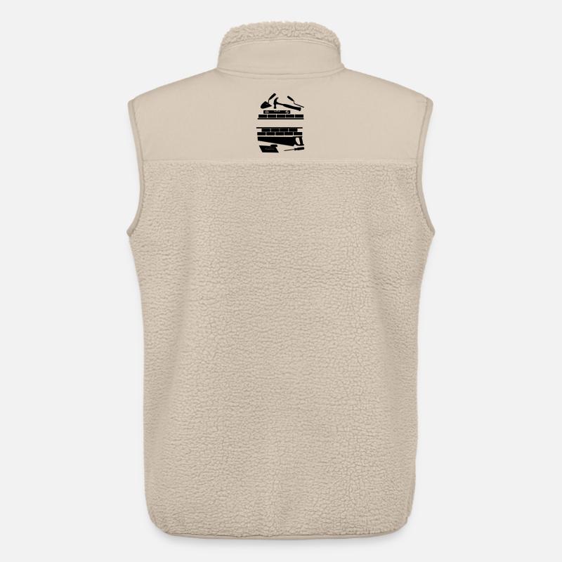 Logo des Bauunternehmens - Unisex Sherpaweste von Stanley/Stella - Beige