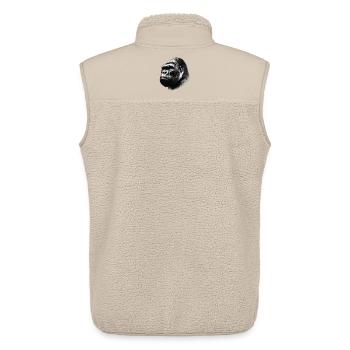 Gorille - Veste sans manches sherpa unisexe Stanley/Stella - beige - Dos - AI Model Male 178 light (178cm)