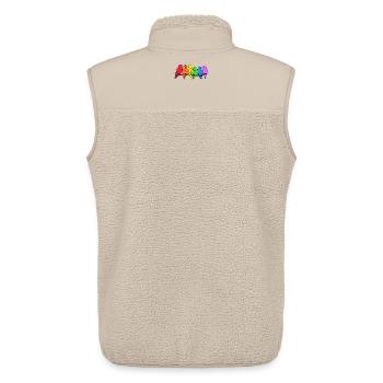 Animals Birds Zoo Parrot Zoo Animal Eggs Animal Lovers - Unisex Sherpa Gilet by Stanley/Stella - beige - Back - AI Model Male 178 light (178cm)