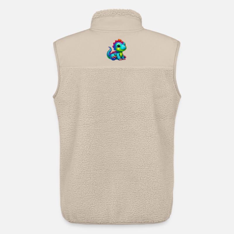 Dinosaurier - Unisex Sherpaweste von Stanley/Stella - Beige