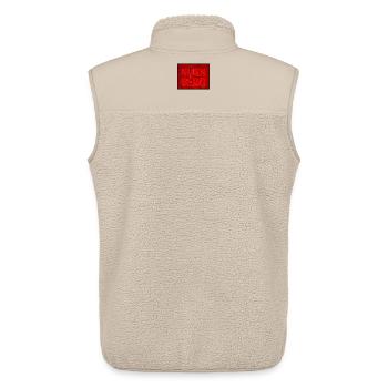 Nürnberg Konturen Rot - Unisex Sherpaweste von Stanley/Stella - Beige - Hinten - AI Model Male 178 light (178cm)