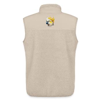 Kakadu-Papagei - Unisex Sherpaweste von Stanley/Stella - Beige - Hinten - AI Model Male 178 light (178cm)