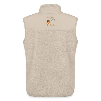 Hello Spring Garten - Unisex Sherpaweste von Stanley/Stella - Beige - Hinten - AI Model Male 178 light (178cm)