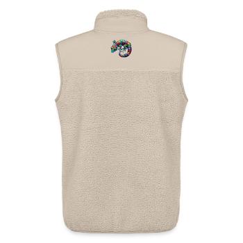 Gecko - Unisex Sherpa Gilet by Stanley/Stella - beige - Back - AI Model Male 178 light (178cm)