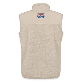 skiing, snowboarding, ski resort, snowboarder - Unisex Sherpa Gilet by Stanley/Stella - beige - Back - AI Model Male 178 light (178cm)