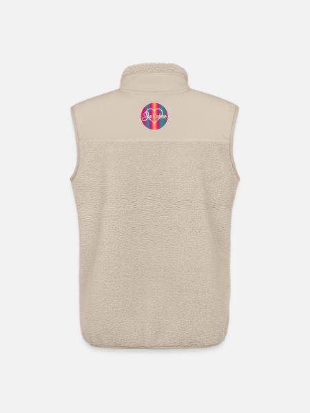 HEART I LOVE YOU - Unisex Sherpa Gilet by Stanley/Stella - beige