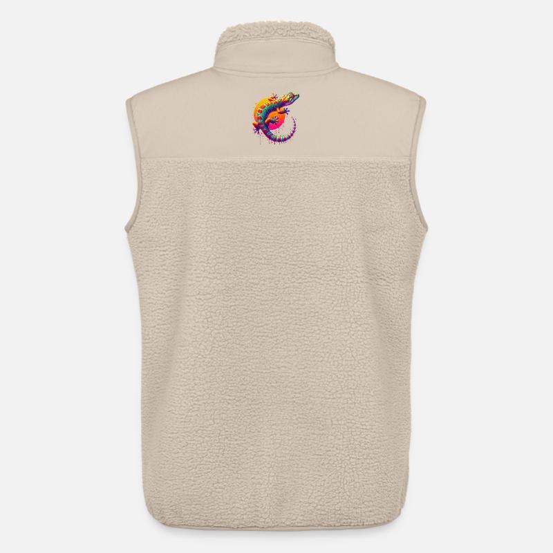 Gecko - Unisex Sherpaweste von Stanley/Stella - Beige