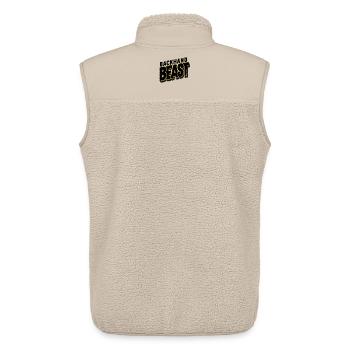 Tennis Shirt Backhand Rückhand Beast - Unisex Sherpaweste von Stanley/Stella - Beige - Hinten - AI Model Male 178 light (178cm)
