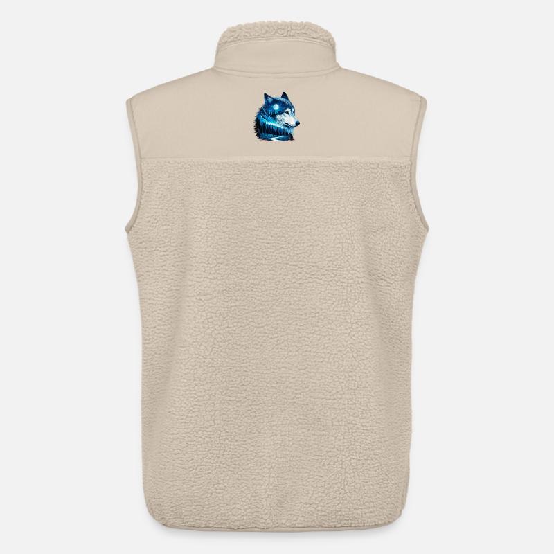 Wolf - Unisex Sherpaweste von Stanley/Stella - Beige