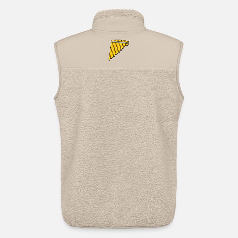 Pfannenflöte Bambus - Unisex Sherpaweste von Stanley/Stella - Beige