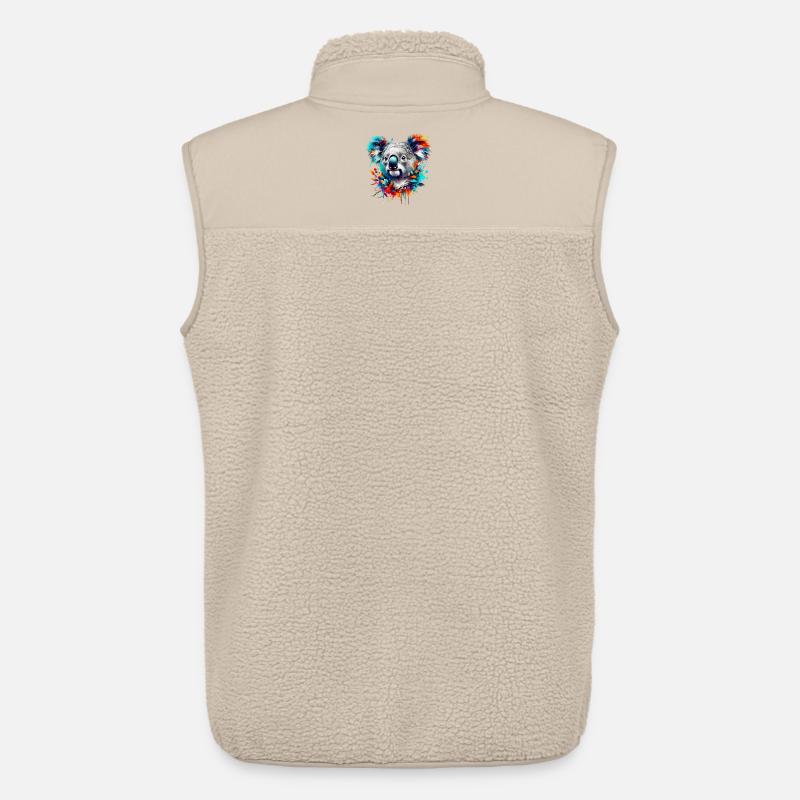 Koala - Veste sans manches sherpa unisexe Stanley/Stella - beige