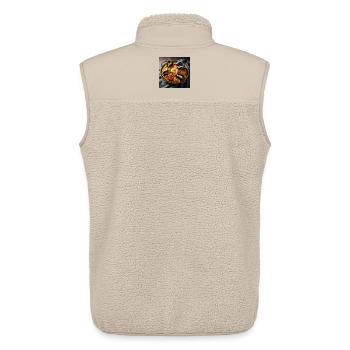 Paella - Unisex Sherpa Gilet by Stanley/Stella - beige - Back - AI Model Male 178 light (178cm)